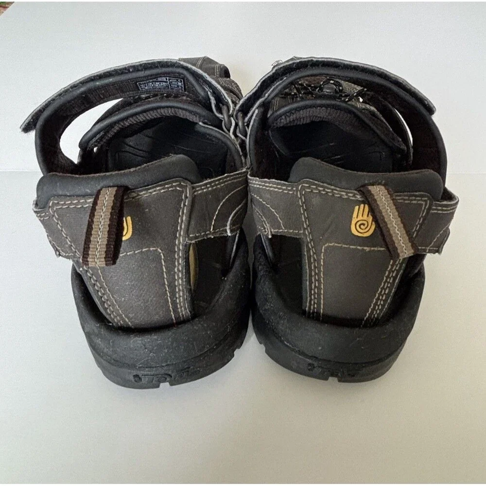 New Teva Men’s Forebay Outdoor Hiking Sandals Closed Toe  Coffee Brown Size 11